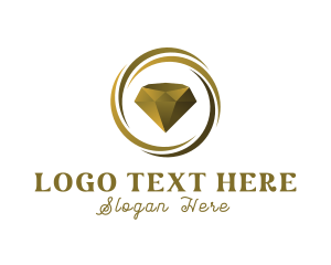 Glamorous - Premium Diamond Boutique logo design