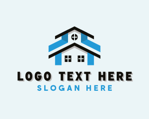Roofing - House Roof Repair logo design