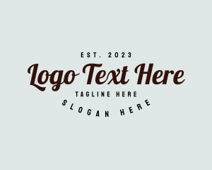 Wordmark - Retro Script Business logo design