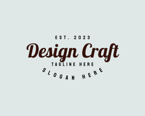 Customize - Retro Script Business logo design