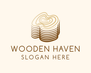 Log - Log Wood Ring logo design