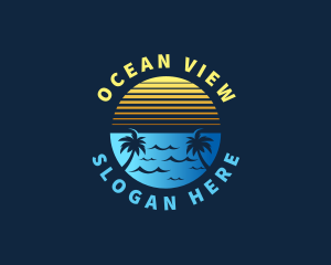 Beach Sun Getaway logo design