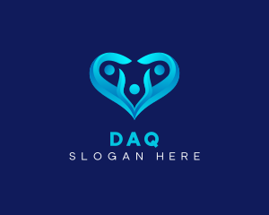 Parent - Heart Family Social logo design