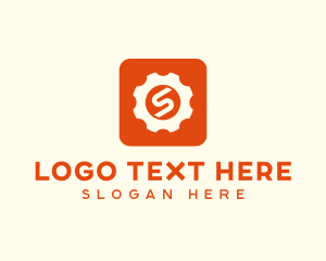 Online Shop - Gear Software Letter S logo design