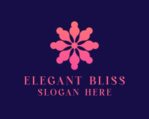 Bloom - Abstract People Flower logo design