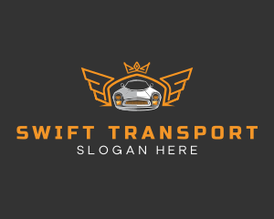 Vehicle Wing Transport logo design