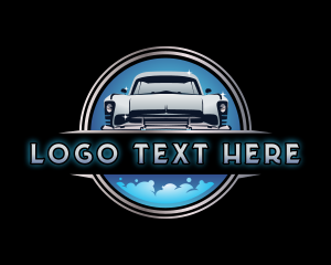 Vintage - Car Auto Cleaning logo design