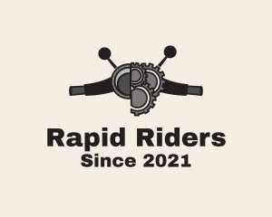 Motorcycle - Motorcycle Handle Gears logo design