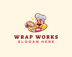 Wrap - Chef Taco Restaurant logo design