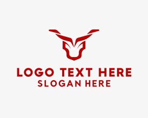 Bull Fighter - Bull Cow Meat logo design