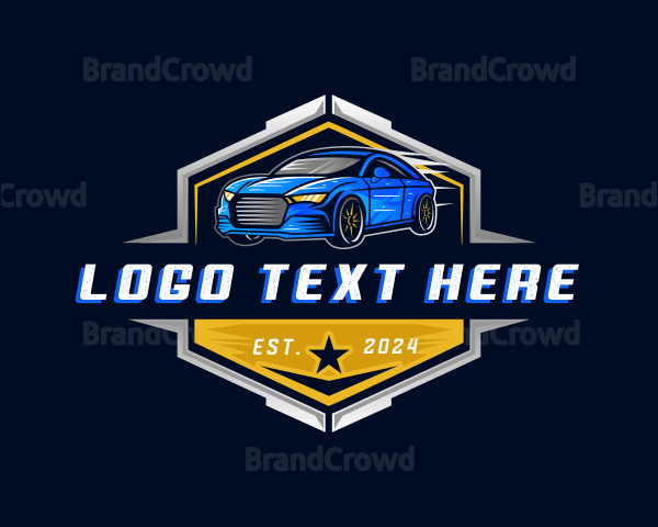 Automotive Car Race Detailing Logo