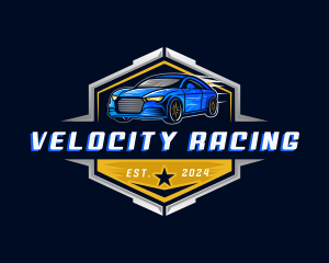 Automotive Car Race Detailing logo design