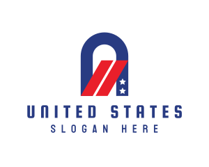 States - Political USA Letter A logo design