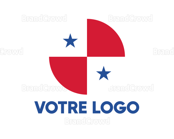 Circle Panama Flag Logo