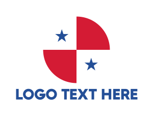 Union Flag - Circle Panama Flag logo design