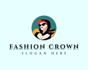 Fashion  Model Woman logo design