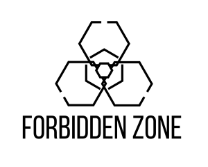 Toxic Radiation Hexagon logo design