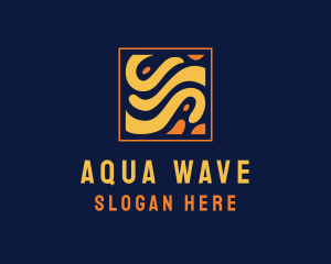 Creative Square Wave logo design