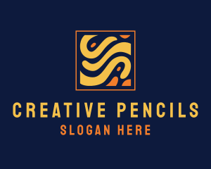 Creative Square Wave logo design