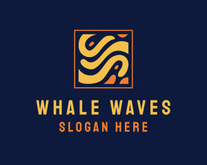 Creative Square Wave logo design