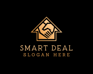 Deal - Premium Handshake House logo design