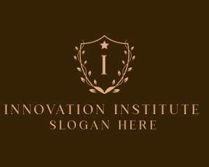 Institute - Royal Shield Review Center logo design