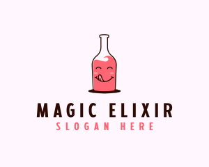 Potion - Tasty Strawberry Drink logo design