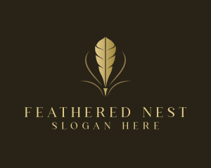 Writing Feather Publisher logo design