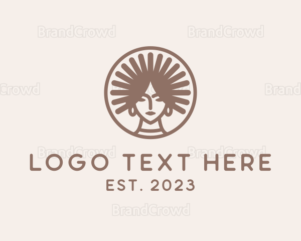 Beauty Tribal Woman Logo