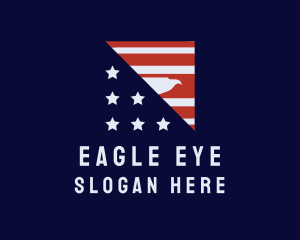 American Eagle Flag logo design