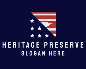 American Eagle Flag logo design