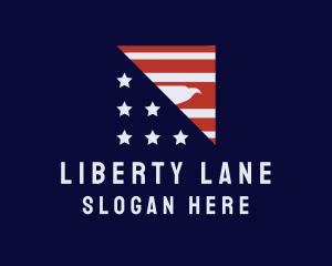 American Eagle Flag logo design