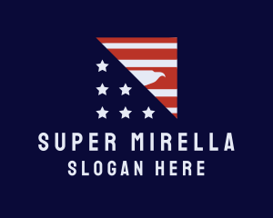 American Eagle Flag logo design