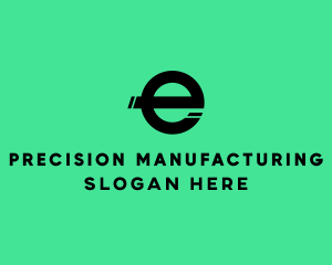 Manufacturing - Simple Split Letter E logo design