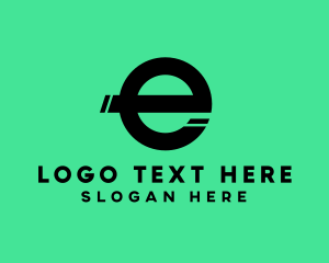 Professional - Simple Split Letter E logo design