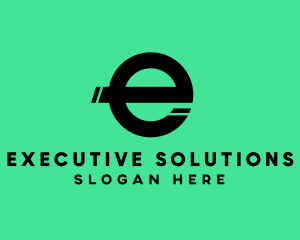 Simple Split Letter E  logo design