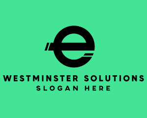 Simple Split Letter E  logo design