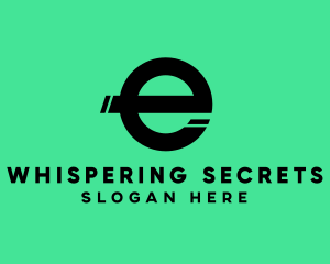 Simple Split Letter E  logo design