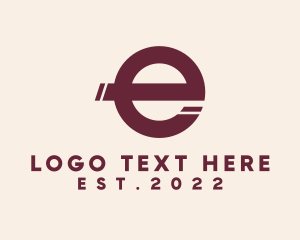 Letter E - Simple Letter E logo design