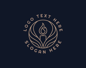 Wellness - Elegant Candle Light logo design