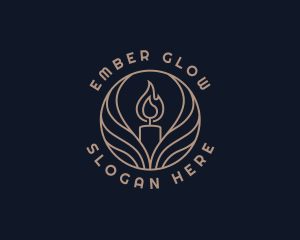Ember - Elegant Candle Light logo design