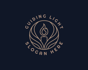 Elegant Candle Light logo design