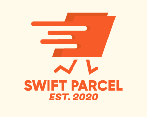 Parcel - Express Delivery Courier Moving logo design