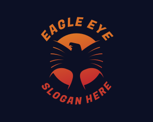 Sunset Eagle Tour logo design