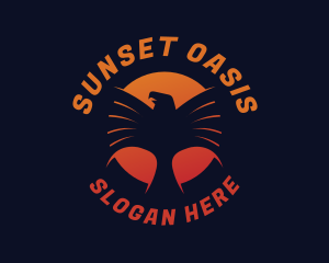 Sunset Eagle Tour logo design