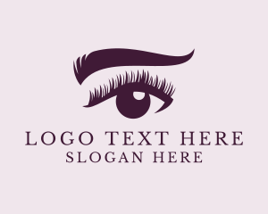Beauty Vlogger - Eyebrow Eyelash Beauty logo design