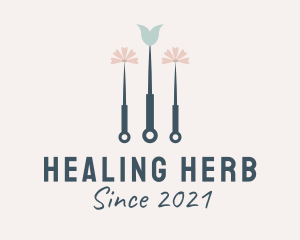 Floral Acupuncture Therapy  logo design