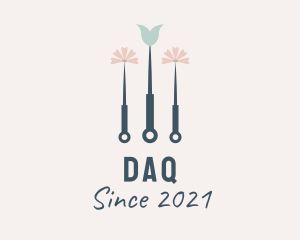 Needle - Floral Acupuncture Therapy logo design