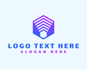 Corporation - Hexagon Business Tech logo design