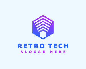 Hexagon Business Tech  logo design